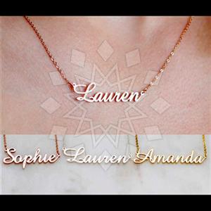 925 Sterling Silver Custom Name Necklace