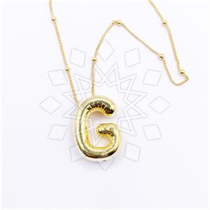 925 Sterling Silver Personalized Letter Pendant Necklace
