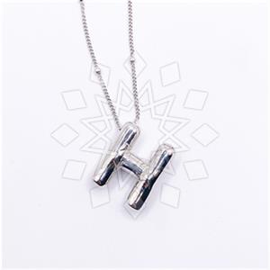 925 Sterling Silver Personalized Letter Pendant Necklace