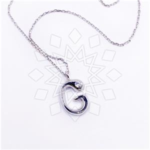 925 Sterling Silver Personalized Letter Pendant Necklace