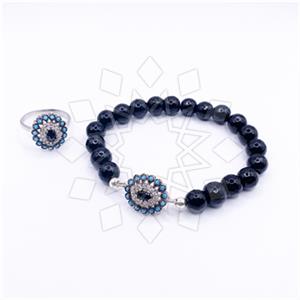 925 Sterling Silver Ring Bracelet Sets