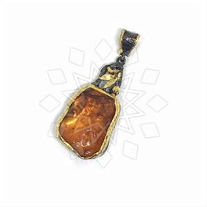 925 Sterling Silver Single Drop Gem Pendant