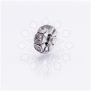 925 Sterling Silver Unique CZ Charm