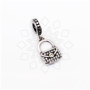 925 Sterling Silver Unique Purse Charm