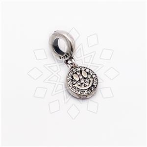 925 Sterling Silver Unique Happy Face Charm