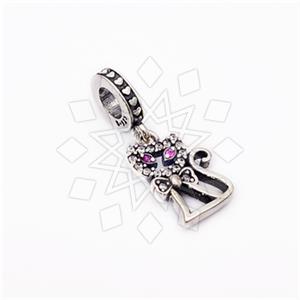 925 Sterling Silver Unique Cat Charm