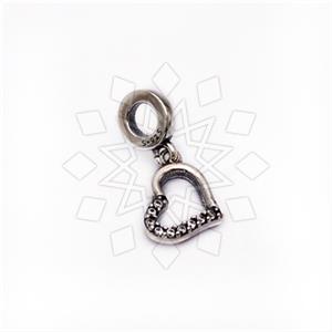 925 Sterling Silver Unique Heart Charm