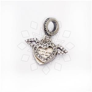 925 Sterling Silver Unique Heart Charm