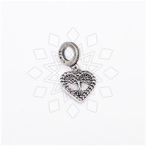 925 Sterling Silver Unique Heart Charm