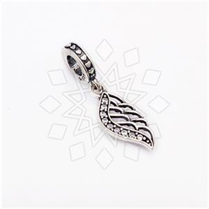 925 Sterling Silver Unique Wing Charm