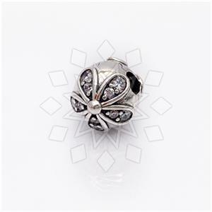 925 Sterling Silver Unique Flower Charm