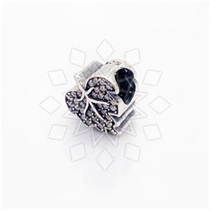 925 Sterling Silver Unique Leaf Charm