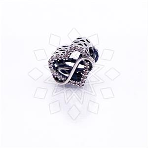 925 Sterling Silver Unique Heart Charm