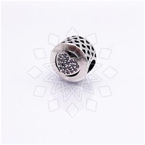 925 Sterling Silver Unique Heart Charm