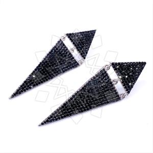 925 Sterling Silver Zirconia  Unique Earrings