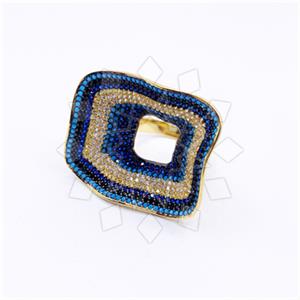 925 Sterling Silver Zirconia  Unique Rings