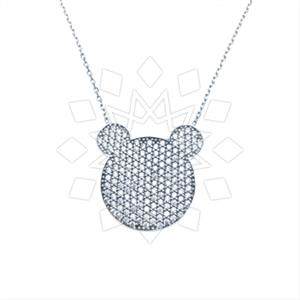 925 Sterling Silver Animal Pendant Necklace