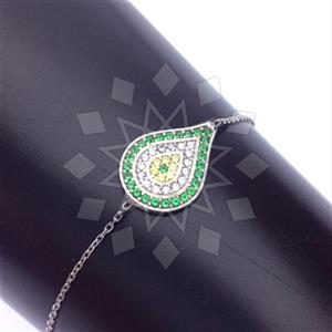 925 Sterling Silver Evil Eye Adjustable Bracelet