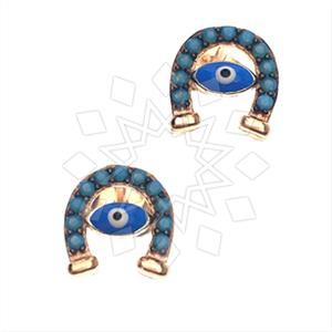 925 Sterling Silver Evil Eye Stud Earrings