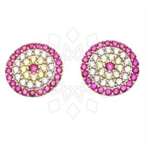 925 Sterling Silver Evil Eye Stud Earrings