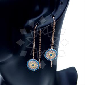 925 Sterling Silver Evil Eye Threader Earrings