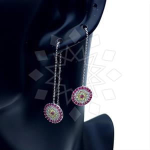 925 Sterling Silver Evil Eye Threader Earrings
