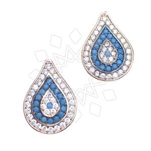 925 Sterling Silver Evil Eye Stud Earrings