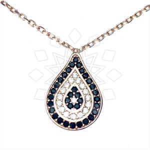 925 Sterling Silver Evil Eye Pendant Necklace