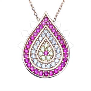 925 Sterling Silver Evil Eye Pendant Necklace