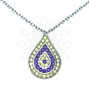 925 Sterling Silver Evil Eye Pendant Necklace