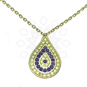 925 Sterling Silver Evil Eye Pendant Necklace