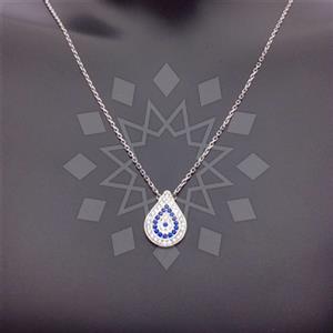 925 Sterling Silver Evil Eye Pendant Necklace