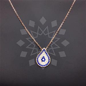925 Sterling Silver Evil Eye Pendant Necklace