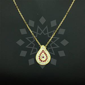 925 Sterling Silver Evil Eye Pendant Necklace