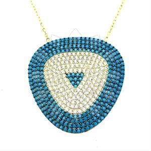 925 Sterling Silver Evil Eye Pendant Necklace