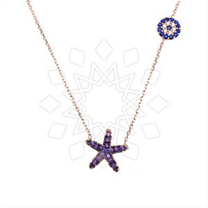 925 Sterling Silver Evil Eye Pendant Necklace