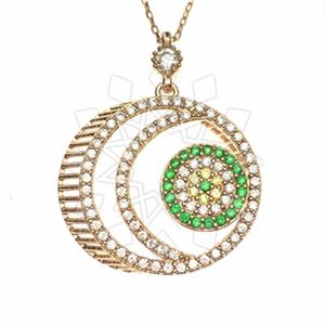 925 Sterling Silver Evil Eye Pendant Necklace