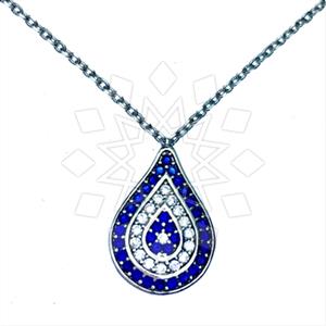 925 Sterling Silver Evil Eye Pendant Necklace