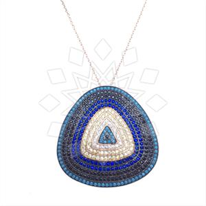 925 Sterling Silver Evil Eye Pendant Necklace