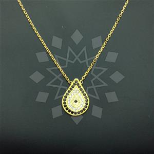 925 Sterling Silver Evil Eye Pendant Necklace