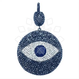 925 Sterling Silver Evil Eye Classic Pendant