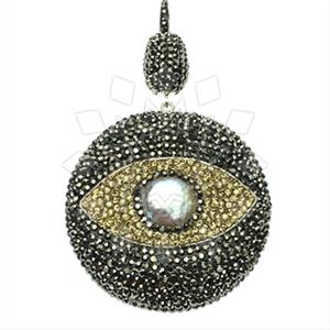 925 Sterling Silver Evil Eye Classic Pendant