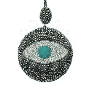 925 Sterling Silver Evil Eye Classic Pendant