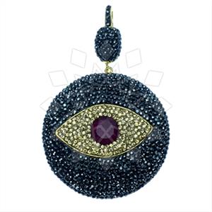 925 Sterling Silver Evil Eye Classic Pendant