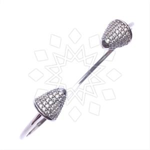 925 Sterling Silver Geometric Bangle Bracelets