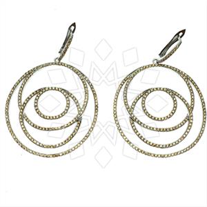 925 Sterling Silver Geometric Statement Earring