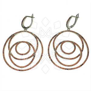 925 Sterling Silver Geometric Statement Earring