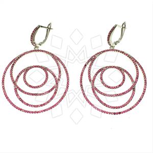 925 Sterling Silver Geometric Statement Earring