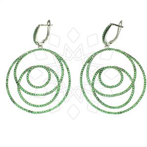 925 Sterling Silver Geometric Statement Earring