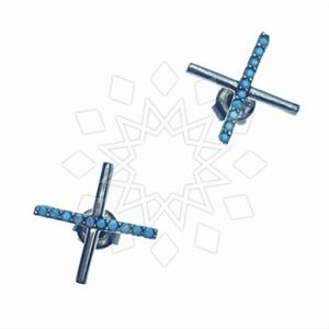 925 Sterling Silver Geometric Stud Earrings